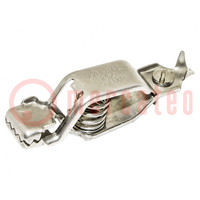 Crocodile clip; 75A; Grip capac: max.19mm; Overall len: 76mm