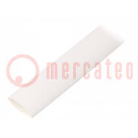 Heat shrink sleeve; glueless; 2: 1; 12.7mm; L: 1m; white
