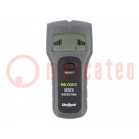 Non-contact detection of metal, voltage and wood; 90÷250VAC