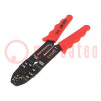 Tool: multifunction wire stripper and crimp tool; 1.5÷6mm2