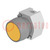 Switch: push-button; 22mm; Stabl.pos: 2; yellow; none; IP65; flat
