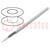 Wire: coaxial; RG59BU-F; solid; Cu; PVC; white; 100m; Øcable: 5.8mm