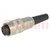 Connector: M16; plug; female; soldering; for cable; PIN: 5; 5A; 250V