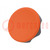 Knob; Ø: 56mm; Ext.thread: M8; 20mm; technopolymer PA; Cap: orange
