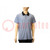Polo shirt; ESD; XXL; cotton,polyester,carbon fiber; grey