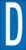 Buchstaben - D, Blau, 57 x 22 mm, Baumwoll-Vinylgewebe, Selbstklebend, B-500