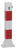 Modellbeispiel: Absperrpfosten -Bollard- 70 x 70 mm, umlegbar, beschichtet, mit Profilzylinderschloss (Art. 4715uzb)