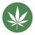 Hinweisschild Cannabis erlaubt, Größe (Durchm.): 20,0 cm blau