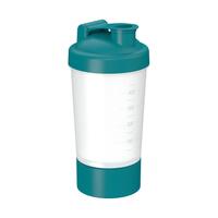 Artikelbild Shaker "Protein", Pro, 0.40 l, Version 1, transparent/teal