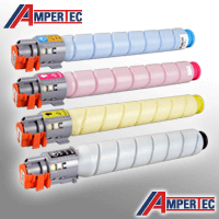 4 Ampertec Toner ersetzt Ricoh MPC406 K C M Y 4-farbig
