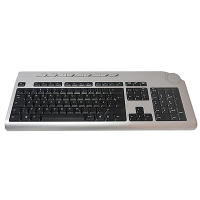 Acer KB.RF403.153 toetsenbord RF Draadloos AZERTY Belgisch Zwart, Zilver