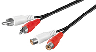 Goobay Stereo Extension Cable 2x RCA, 2.5 m