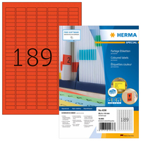 HERMA 4238 etiqueta autoadhesiva Rectángulo redondeado Rojo 18900 pieza(s)