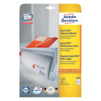 Avery 6172 étiquette auto-collante Rectangle Permanent Blanc 600 pièce(s)