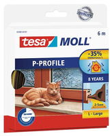 TESA tesamoll 6 m Window Seal rubber Self-adhesive Brown