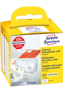 Avery AS0722440 samoprzylepne etykiety Prostokąt Na stałe Biały 320 szt.