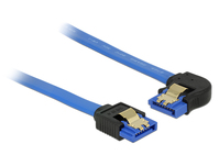 DeLOCK 84986 SATA-kabel 0,7 m SATA 7-pin Zwart, Blauw