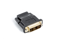 Lanberg AD-0013-BK cambiador de género para cable HDMI DVI-D 18+1 Single Link Negro