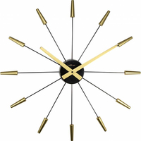 NeXtime 2610GO Wand- /Tischuhr Quarzuhr Kreis Gold