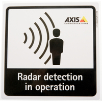 Axis 01551-001 signal de sécurité Plaque de signalisation de sécurité 10 pièce(s)