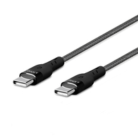 Savio SAVKABELCL-150 USB-kabel 1 m USB 2.0 USB C Zwart