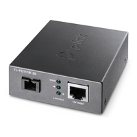 TP-Link TL-FC111B-20 hálózati média konverter 100 Mbit/s Single-mode Fekete