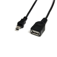 StarTech.com USBMUSBFM1 USB kábel 0,3 M USB A Mini-USB B Fekete