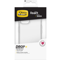 OtterBox React + Trusted Glass telefontok 15,5 cm (6.1") Borító Átlátszó