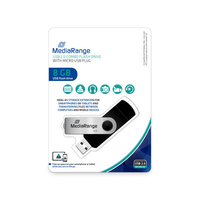 MediaRange MR930-2 USB flash meghajtó 8 GB USB Type-A / Micro-USB 2.0 Fekete, Ezüst