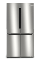 Bosch Serie 6 KFN96APEA kétajtós mélyhűtős hűtőszekrény Szabadonálló 605 L E Fémes, Ezüst