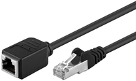 Goobay CAT 5e Extension Cable F/UTP, black, 1.5m