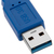 Techly 3.0m USB 3.0 A M/F USB-kabel 3 m USB 3.2 Gen 1 (3.1 Gen 1) USB A Blauw