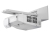 NEC UM301Wi-MT beamer/projector Projector met ultrakorte projectieafstand 3000 ANSI lumens 3LCD WXGA (1280x800) Wit
