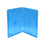 MediaRange BOX39-2-50 funda para discos ópticos Estuche de plástico para Blu-ray 2 discos Azul, Transparente