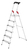 Hailo XXL Step ladder Aluminium, Black, Red