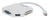 Manhattan 207362 video átalakító kábel 0,25 M Mini DisplayPort DVI-I + VGA (D-Sub) + HDMI Fehér