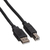 ROLINE GREEN 11.44.8808-50 kabel USB 0,8 m USB 2.0 USB A USB B Czarny