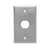Tripp Lite N206-FP01-IND 1-Port Single Gang Faceplate, Stainless Steel, Industrial Grade, IP44, TAA