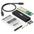 Tripp Lite U457-1M2-NVMEG2 USB-C-zu-M.2 NVMe SSD (M-Key) Gehäuseadapter – USB 3.1 Gen 2 (10 Gbit/s), Thunderbolt 3, UASP
