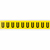 Brady 3430-U self-adhesive label Rectangle Removable Black, Yellow 10 pc(s)