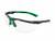 Schutzbrille 5x1, klar Rahmen: anthrazit/grün, Scheibe: PC (AF / AS / UV)