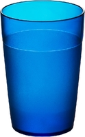 Roltex Becher LUCY aus Polycarbonat in blau, Kapazität: 0,25 l, Höhe: 10,2 cm.