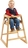 Bolero Kinderhochstuhl birke Verstellbarer Drei-Punkt-Gurt - Sitzhöhe: 500 mm -