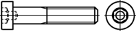 DIN 6912 Zylinderschrauben mit Innensechskant und Schlüsselführun... M5x10mm HP