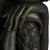 Relaxdays Buddha Figur geneigter Kopf, XL 60cm, Asia Gartenfigur, Dekofigur Wohnzimmer, frost- & wetterfest, dunkelgrau
