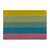 Relaxdays Fußmatte Kokos, Türvorleger Regenbogen, rutschfest, gestreift, Kokosfußmatte innen & außen, 40x60 cm, bunt