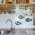 Relaxdays Filzpinnwand, 12 selbstklebende Filzwände im Fisch-Design, Filz, HBT: 16 x 30 x 0,9 cm, inkl. Pinnnadeln, bunt