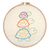 Embroidery Kit with Hoop: Turtle Family