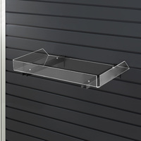 FlexiSlot®-Warenregal / Acryl-Ablage für Lamellenwandsystem