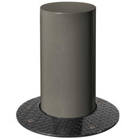 Barcelona Retractable Steel Bollard - (206611) 270mm Diameter - Procity Grey